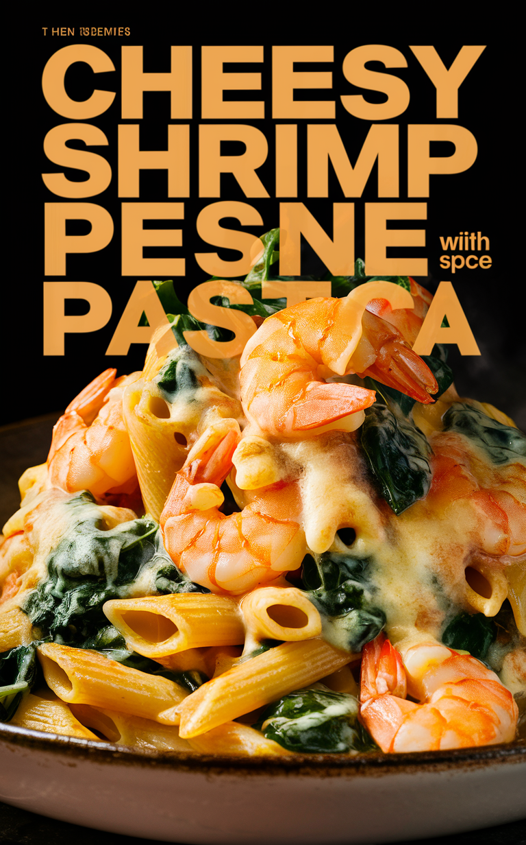 Cheese pasta recipe, Shrimp penne pasta, Spinach pasta recipe, Pasta with cheese and shrimp, Creamy shrimp pasta