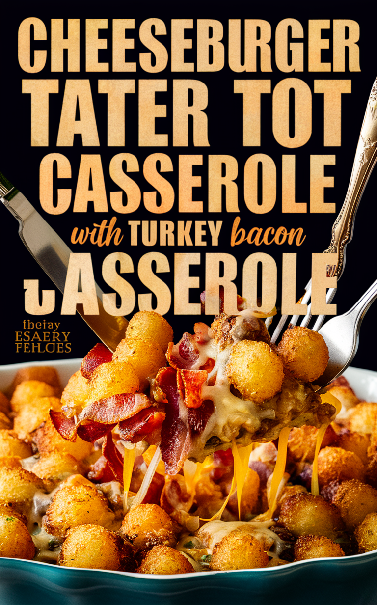 Cheeseburger casserole recipe, Tater tot casserole, Turkey bacon casserole, Ground beef casserole, Casserole dish