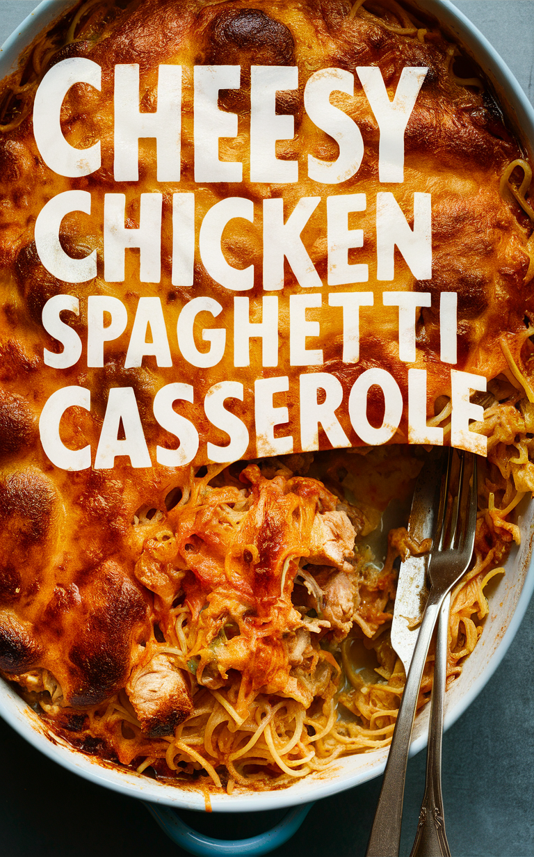 Chicken spaghetti casserole recipe, 
Easy cheesy casserole, 
Creamy chicken pasta bake, 
Cheesy chicken bake, 
Baked chicken casserole