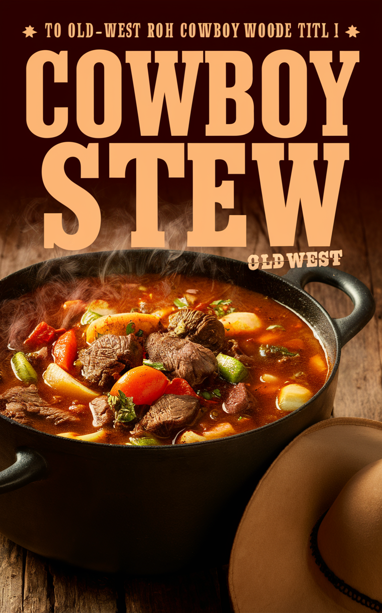 Cowboy stew recipe, hearty stew recipe, comfort food stew, cowboy cuisine, savory stew recipe