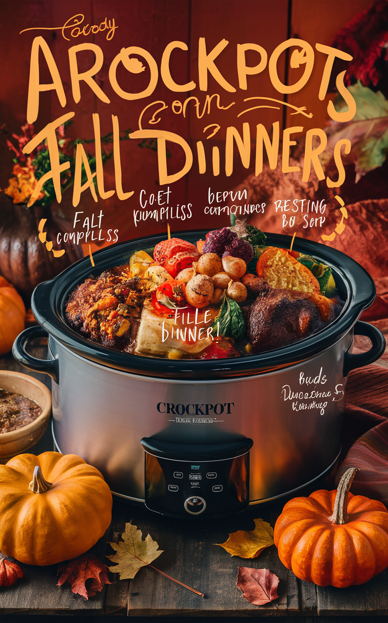 Cozy Fall Slow Cooker Recipes, Delicious Autumn Stew Ideas, Warm Crockpot Meals, Easy Slow Cooker Soups, Comforting Crockpot Chili