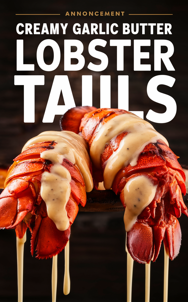 Creamy lobster tails, Garlic butter lobster, Lobster tail recipes, Gourmet lobster dishes, Lobster tail dinner