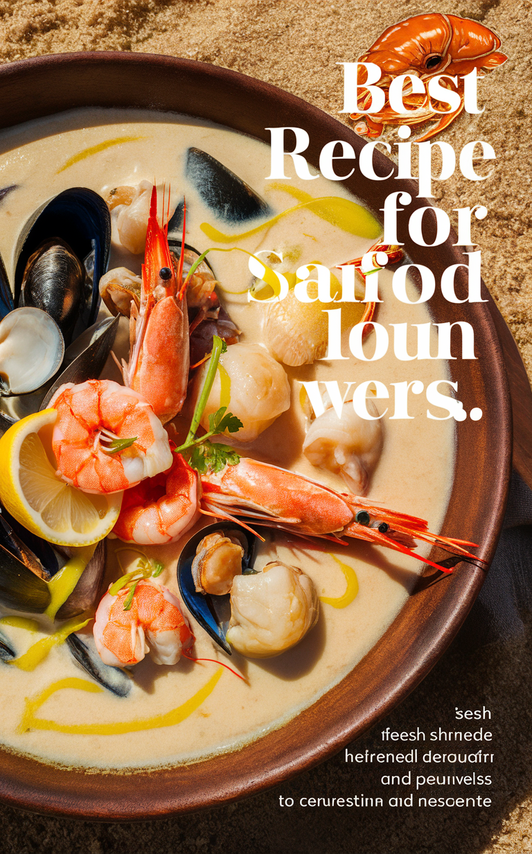 Seafood chowder recipe, Creamy seafood soup, Homemade seafood chowder, Seafood bisque, Gourmet seafood stew