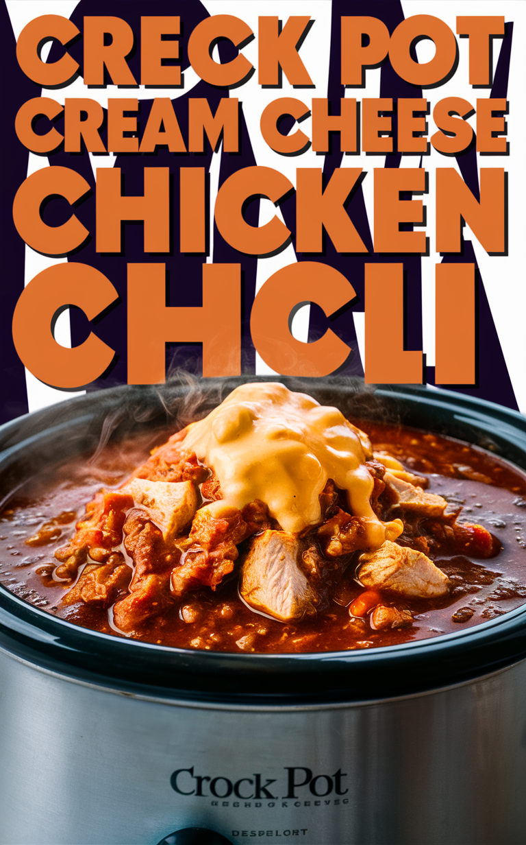 Crock Pot Cream Cheese Chicken Chili, Creamy Chicken Chili Recipe, Slow Cooker Chicken Chili, Cheesy Chicken Chili, White Chicken Chili