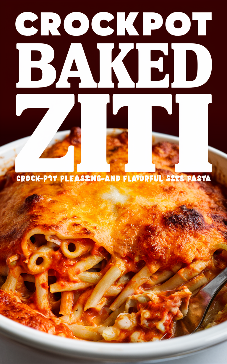 Crockpot Baked Ziti, Slow Cooker Pasta Recipes, Easy Crockpot Dinners, Cheesy Baked Ziti, Delicious Casserole Recipes