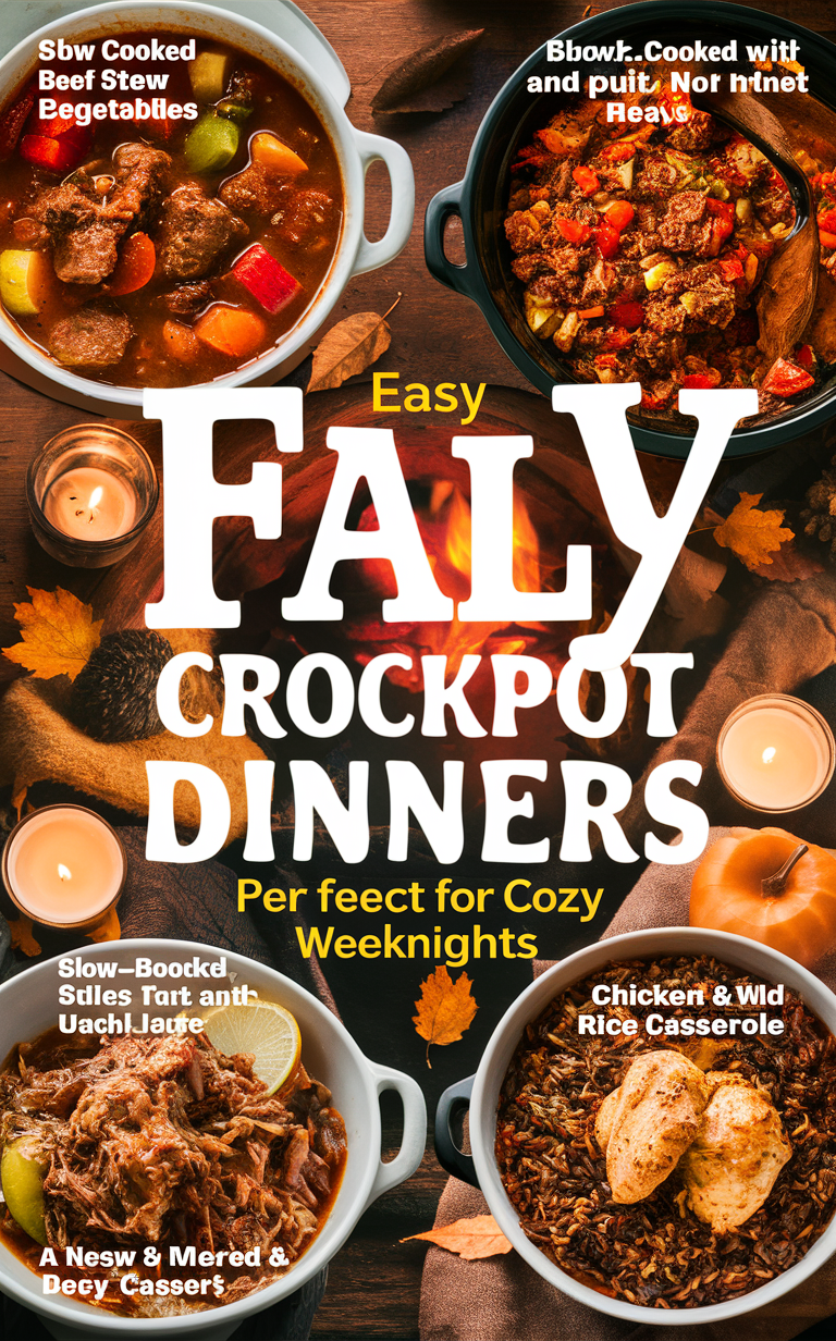 fall dinner recipes, crockpot meals, easy slow cooker recipes, cozy comfort food, one-pot meals