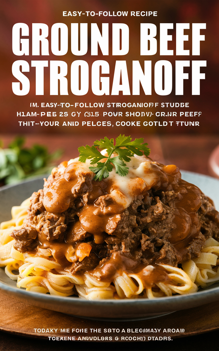 Ground beef stroganoff recipe, Easy dinner recipes, Beef stroganoff ingredients, Creamy beef stroganoff, Classic stroganoff recipe