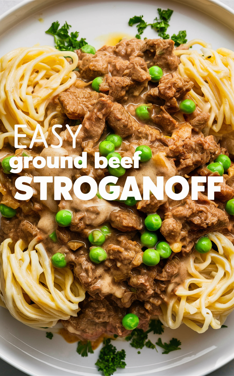 Ground beef stroganoff recipe, Easy dinner recipes, Beef stroganoff ingredients, Creamy beef stroganoff, Classic stroganoff recipe