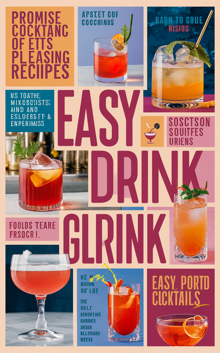 Mixed Drink Recipes, Easy Cocktails, Palate-Pleasing Drinks, Delicious Mixology, Refreshing Beverages