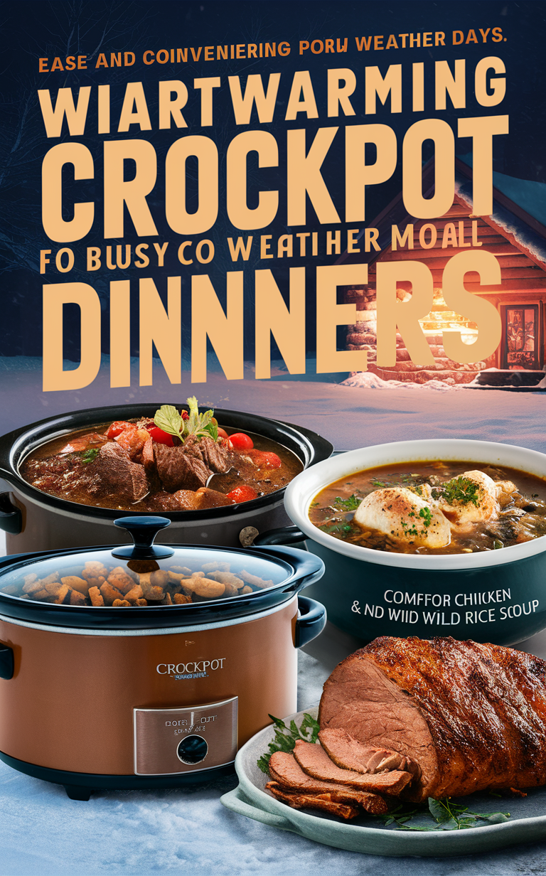 Winter Crockpot Recipes, Slow Cooker Meals, Comfort Food, Easy Dinner Ideas, Hearty Stews