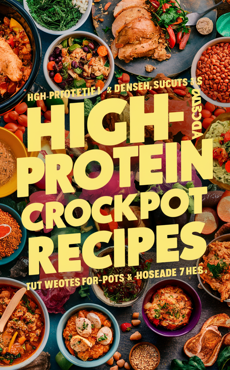 High-protein slow cooker meals, Crockpot chicken recipes, Healthy crockpot dishes, Protein-rich crockpot ideas, Easy crockpot recipes