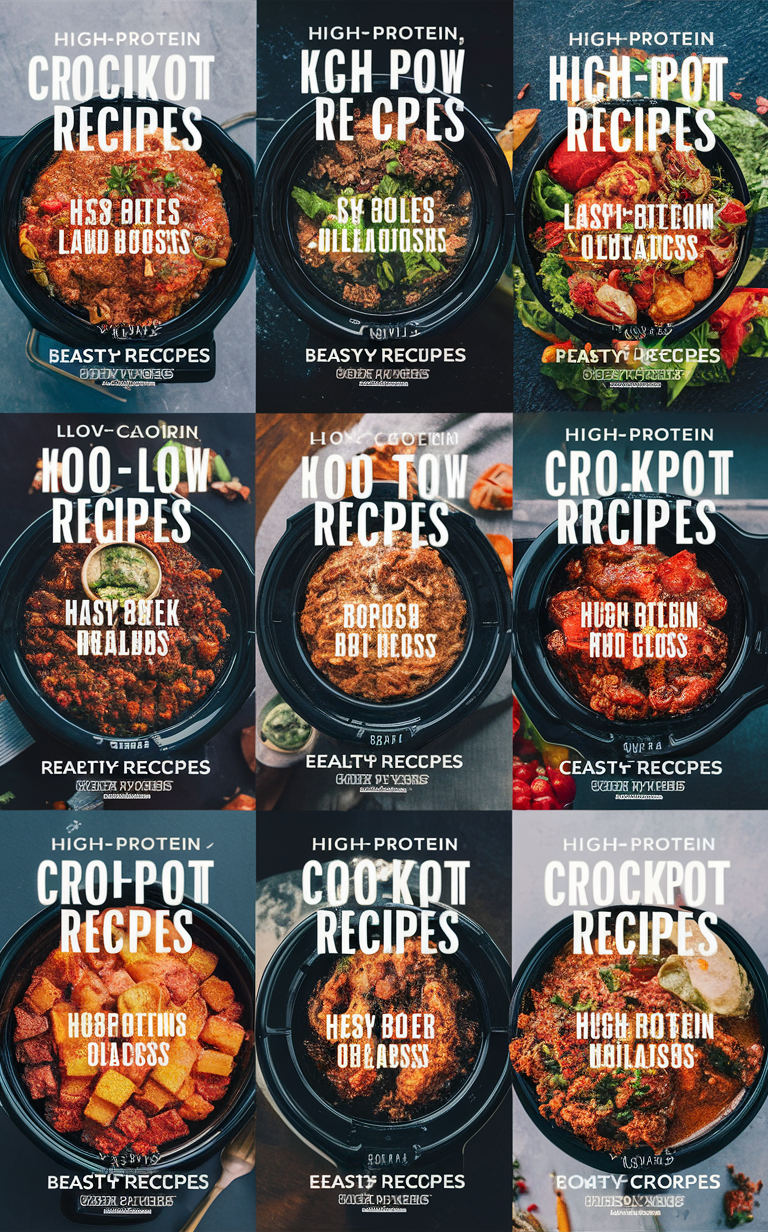 High Protein Slow Cooker Recipes, Low Calorie Crockpot Ideas, Healthy Crockpot Meals, Protein-Packed Crockpot Recipes, Crockpot Recipes for Weight Loss