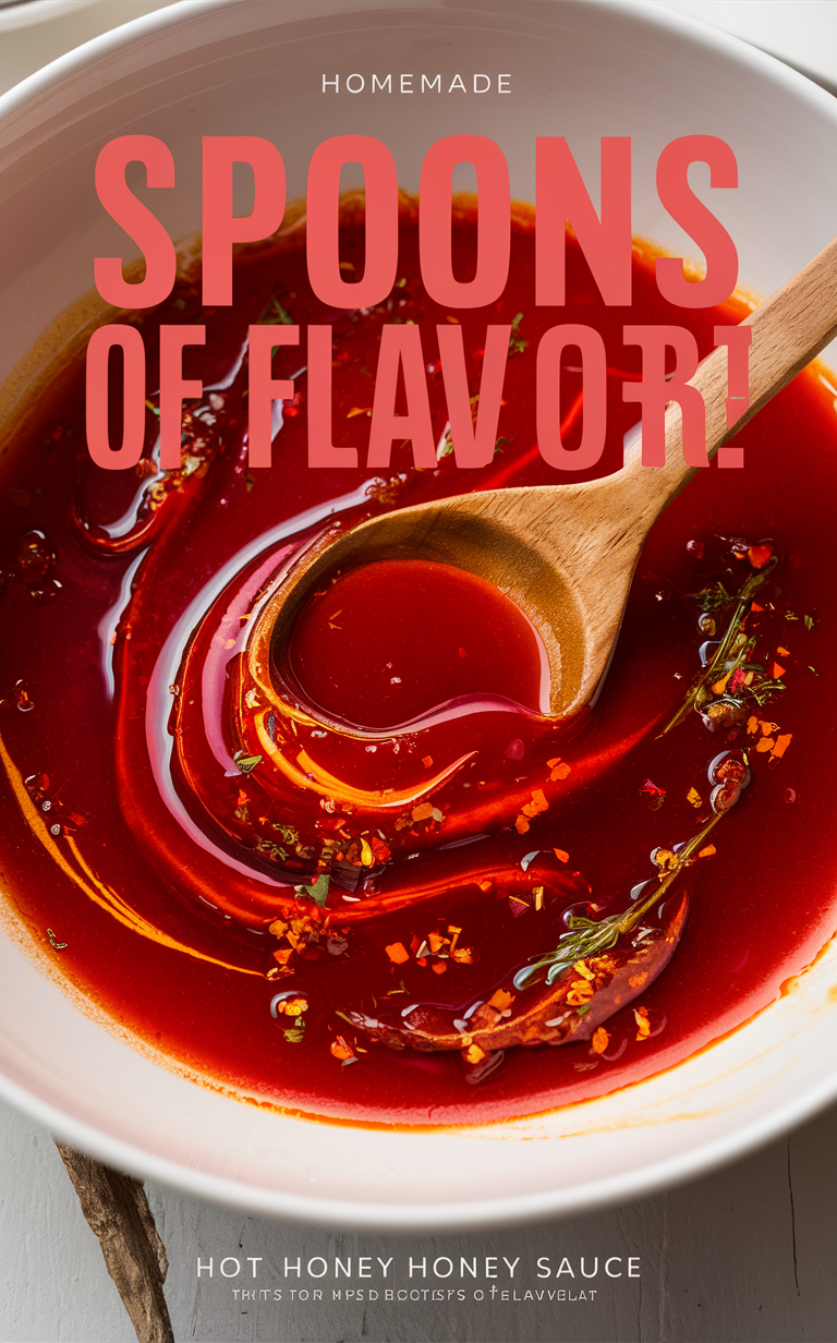 Hot honey sauce, Homemade sauce, Spicy condiment, Sweet and spicy topping, DIY honey glaze