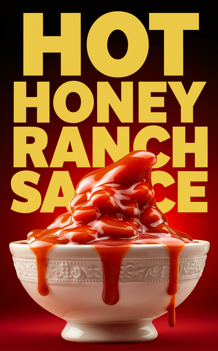 Honey ranch sauce, Spicy honey dip, Hot ranch dressing, Sweet and spicy sauce, Honey barbecue dip