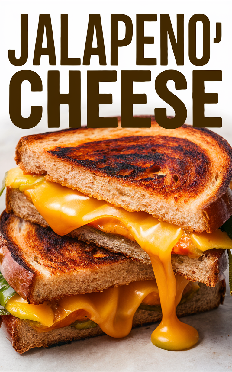 Jalapeno cheddar sandwich, Gourmet grilled cheese, Spicy cheddar toastie, Gourmet spicy sandwich, Cheddar jalapeno panini