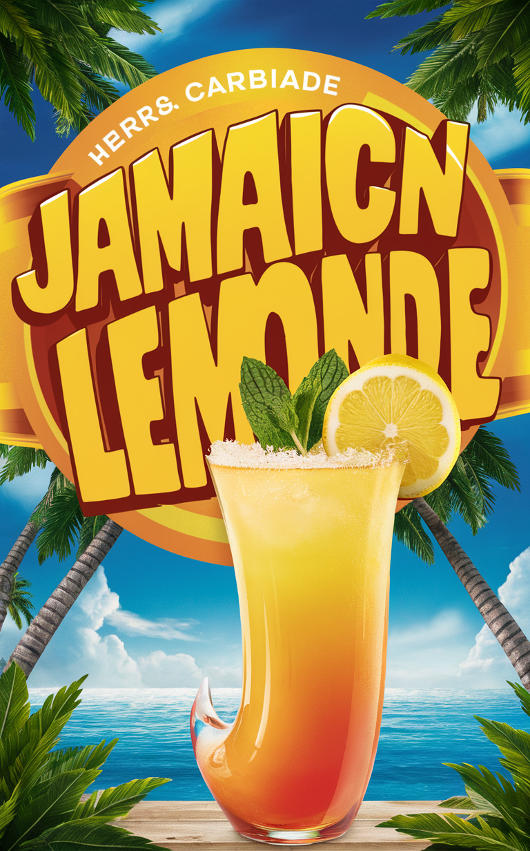 Jamaican lemonade recipe, Jamaican drink recipe, Lemonade cocktail, Refreshing lemonade, Citrus summer drink