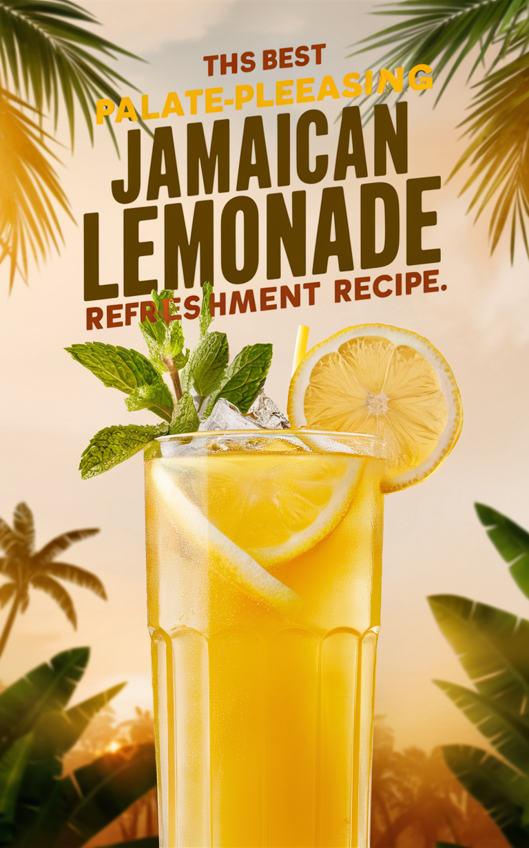 Jamaican lemonade recipe, Jamaican drink recipe, Lemonade cocktail, Refreshing lemonade, Citrus summer drink