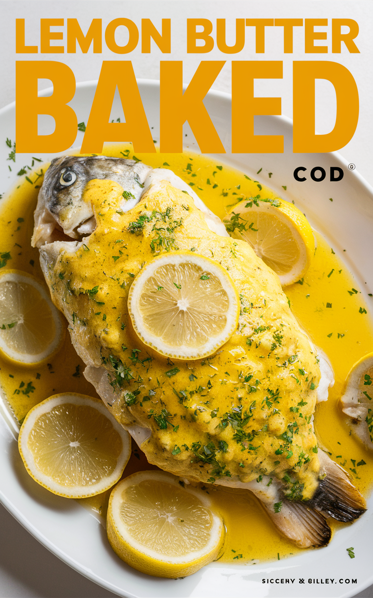 Lemon Cod Recipe, Baked Cod with Lemon Butter, Lemon Butter Cod, Lemon Baked Cod, Best Baked Cod Recipe