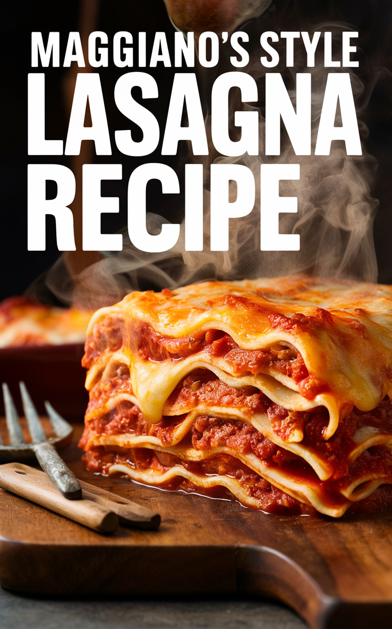 Maggiano's recipes, classic lasagna, restaurant lasagna, homemade lasagna, lasagna recipe