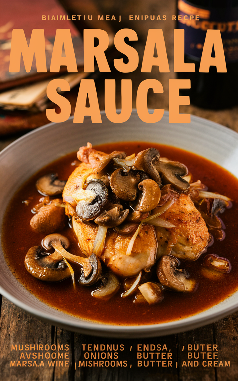 Marsala Sauce Recipe, Italian Marsala Sauce, Authentic Marsala Sauce, How to Make Marsala Sauce, Marsala Sauce Ingredients