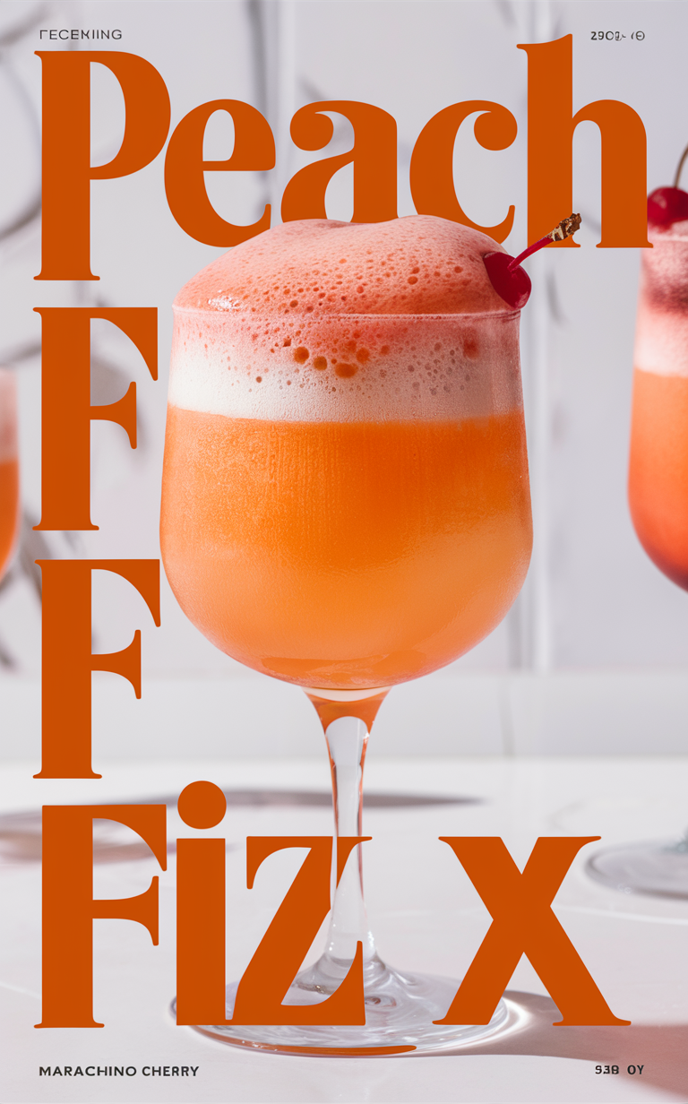 Peach mocktail recipe, Sparkling peach drink, Non-alcoholic peach cocktail, Homemade peach fizz, Refreshing peach soda