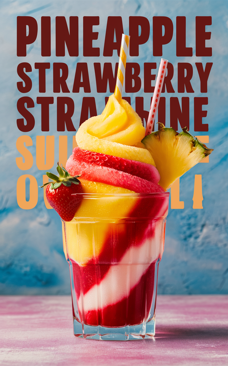 Pineapple smoothie, Strawberry pineapple smoothie, Refreshing summer drinks, Homemade slushies, Pineapple strawberry slushies