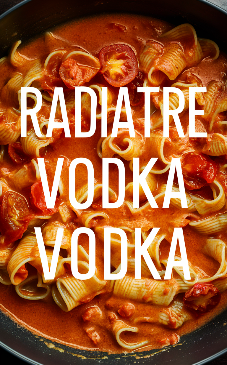 Radiatore pasta recipe, Creamy tomato vodka sauce, Vodka sauce pasta, Creamy pasta dish, Italian pasta recipe