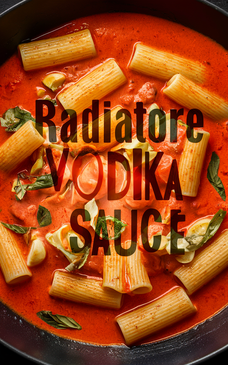 Radiatore pasta recipe, Creamy tomato vodka sauce, Vodka sauce pasta, Creamy pasta dish, Italian pasta recipe