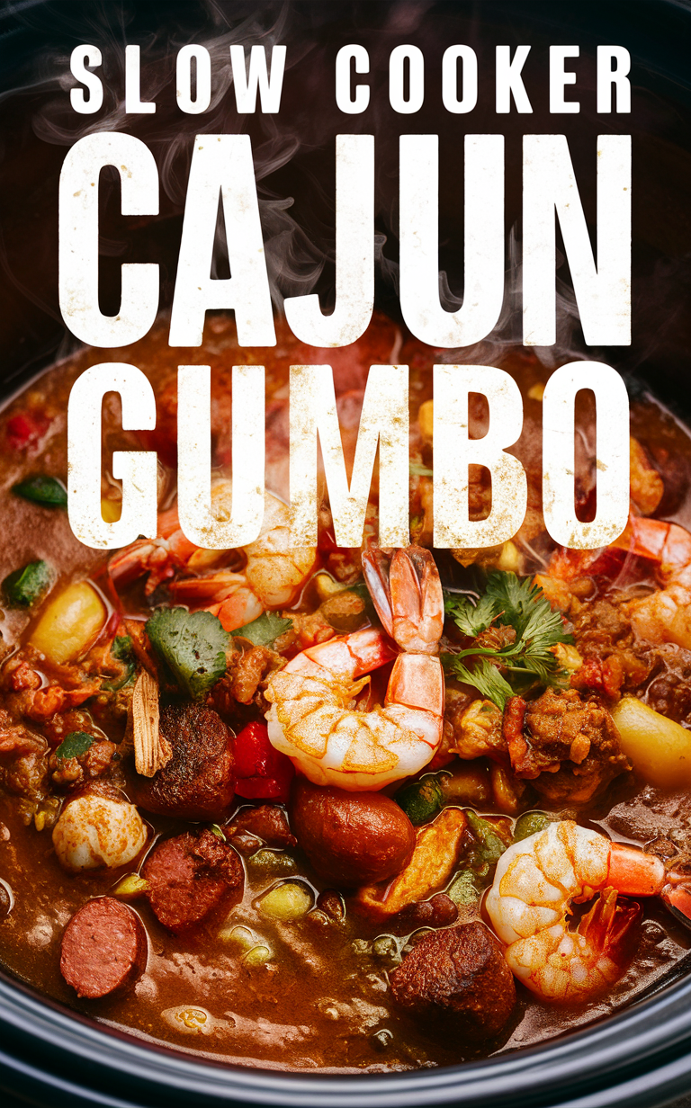 Slow Cooker Gumbo Recipe, Slow Cooker Cajun Recipes, Authentic Gumbo Recipe, Easy Cajun Gumbo Recipe, Homemade Gumbo Recipe