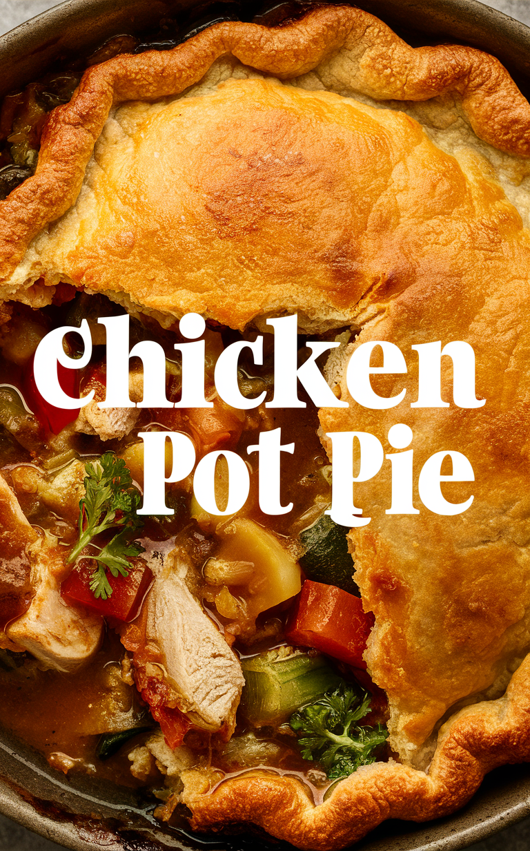 Slow Cooker Chicken Pot Pie Recipe, Easy Chicken Pot Pie Recipe, Homemade Chicken Pot Pie, Best Chicken Pot Pie Recipe, Delicious Chicken Pot Pie