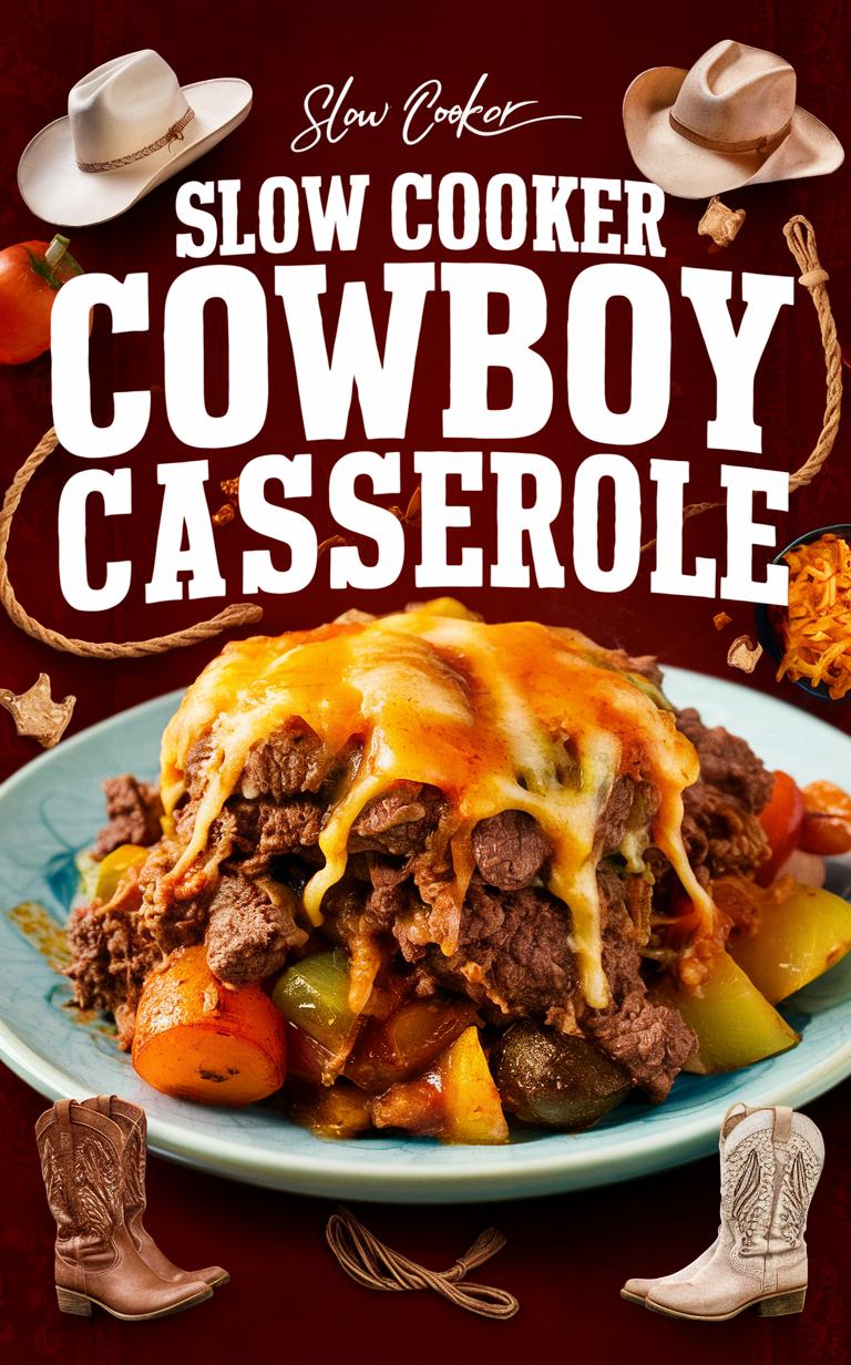 slow cooker cowboy casserole, cowboy casserole recipe, easy slow cooker casserole, cowboy casserole slow cooker, best cowboy casserole