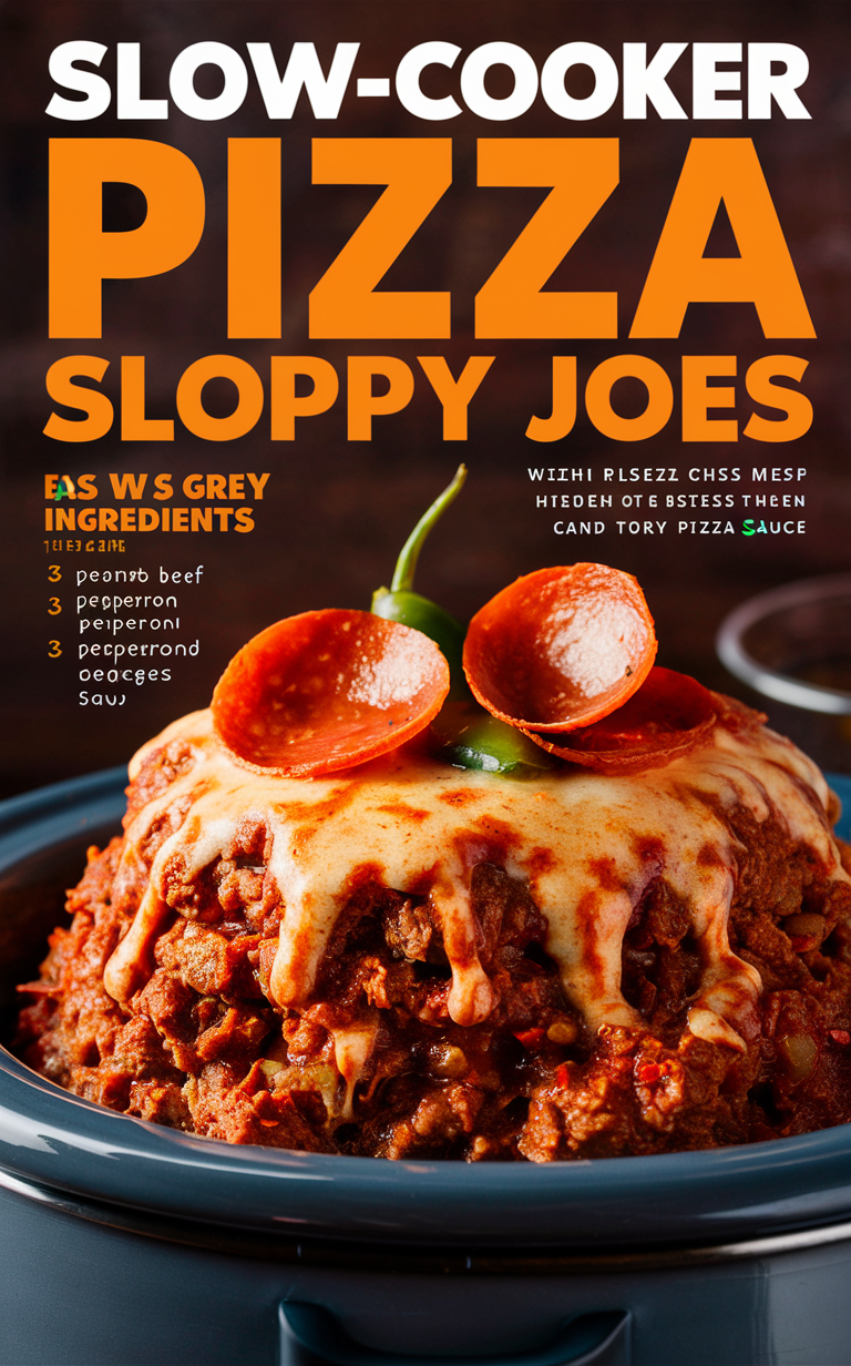 Slow Cooker Pizza Sloppy Joes, Pizza Sloppy Joes, Slow Cooker Recipe, Pizza Recipe, Sloppy Joes Recipe