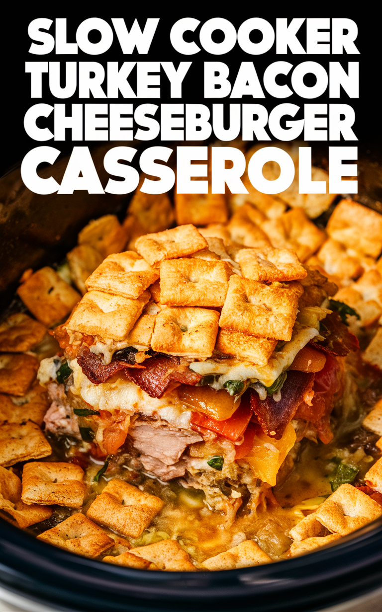 Slow Cooker Recipes, Turkey Bacon Casserole, Cheeseburger Casserole, Easy Casserole Recipe, Dinner Casserole