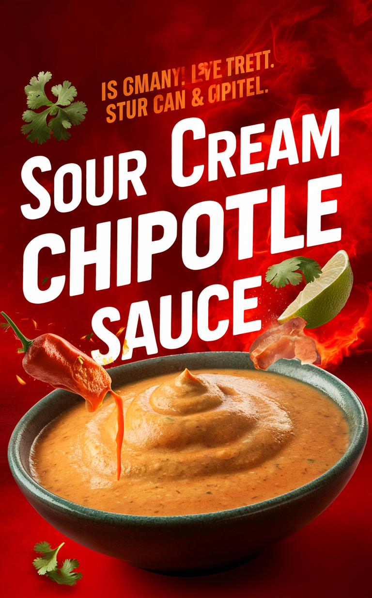 Spicy chipotle sauce, Smoky chipotle dip, Sour cream chipotle, Chipotle cream sauce, Smoky sour cream dip