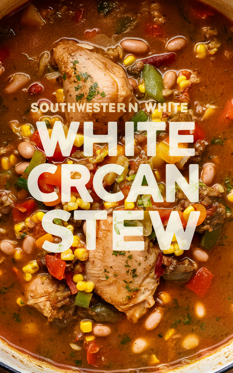 Southwestern chicken stew, White bean stew, Delicious chicken stew, Southwestern stew recipe, Hearty chicken stew