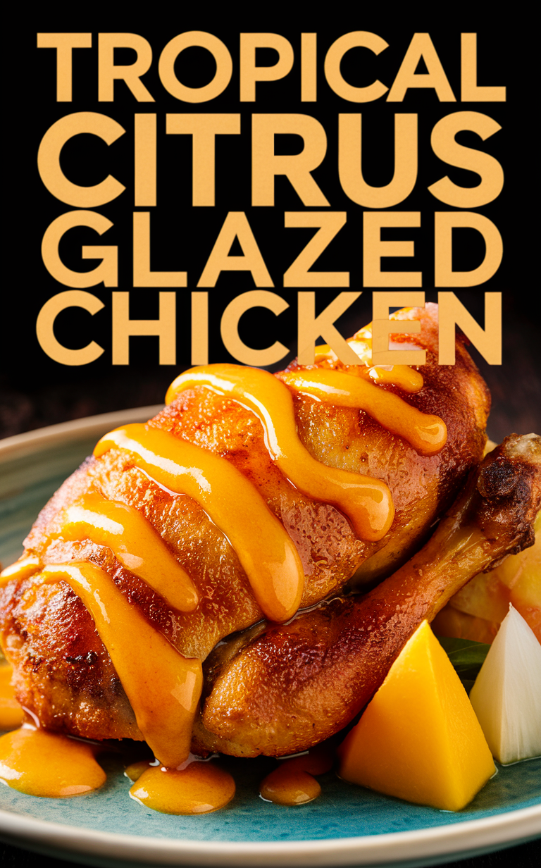 Tropical chicken recipe, Citrus glazed chicken, Grilled citrus chicken, Tropical chicken marinade, Citrus glazed chicken breasts