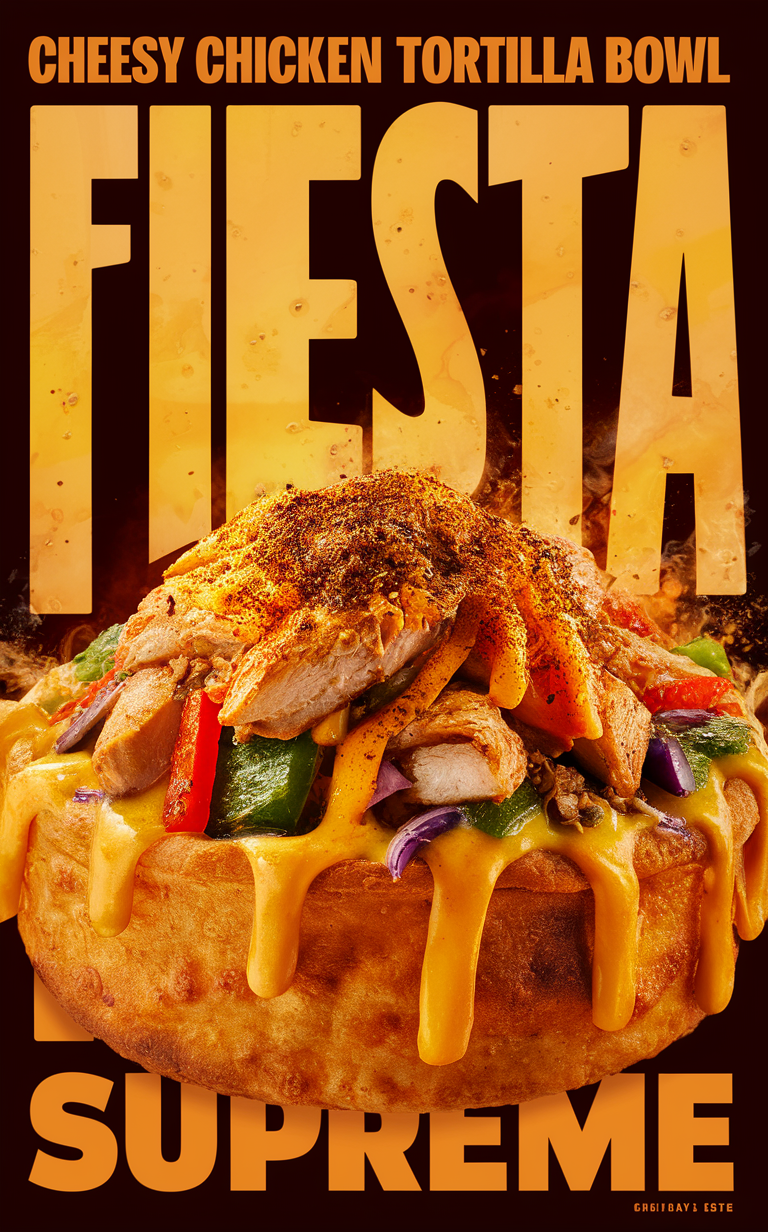 Cheesy chicken tortilla bowl, Fiesta supreme, Chicken fiesta bowl, Cheesy chicken fiesta, Tortilla bowl fiesta