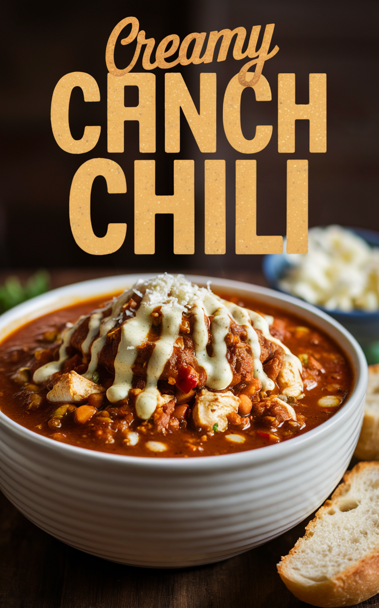 Creamy chicken chili, Savory ranch chicken, Hearty ranch chili, Creamy chicken soup, Chicken ranch casserole