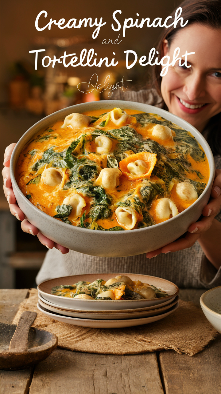 Creamy spinach tortellini recipe, Spinach tortellini alfredo, Creamy tortellini with spinach, Best spinach tortellini, Spinach and cheese tortellini