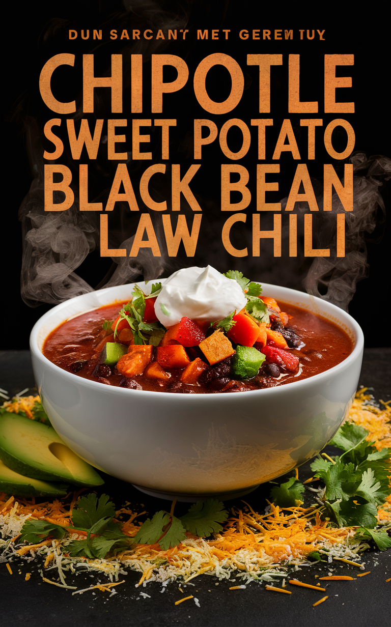 Sweet potato chili, Vegetarian chili, Chipotle chili, Black bean chili, Spicy vegetarian chili