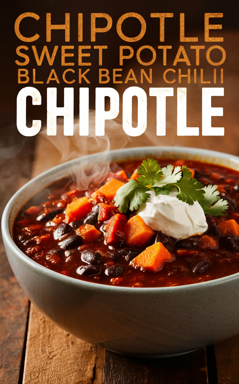 Sweet potato chili, Vegetarian chili, Chipotle chili, Black bean chili, Spicy vegetarian chili