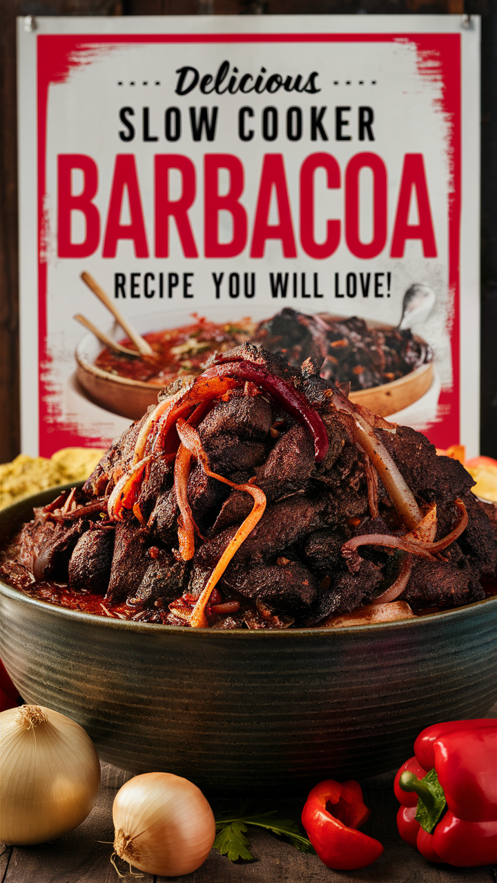 Slow Cooker Barbacoa, Mexican barbacoa recipe, Barbacoa beef, Easy barbacoa recipe, Authentic barbacoa recipe