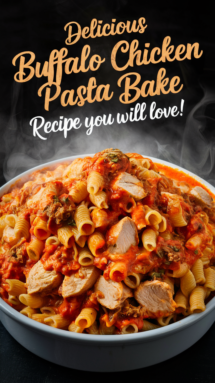 Buffalo chicken pasta, Chicken pasta bake, Buffalo chicken bake, Buffalo pasta recipe, Pasta bake recipe