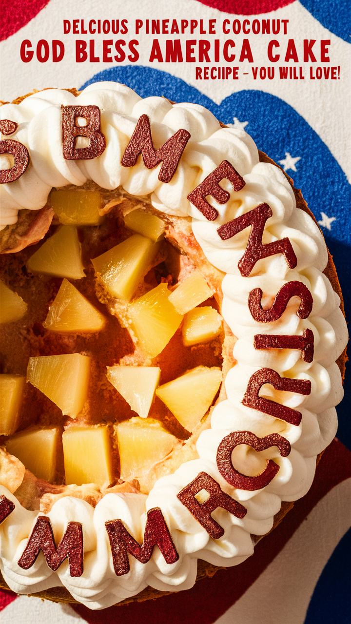Pineapple cake recipe, Coconut cake recipe, God Bless America recipe