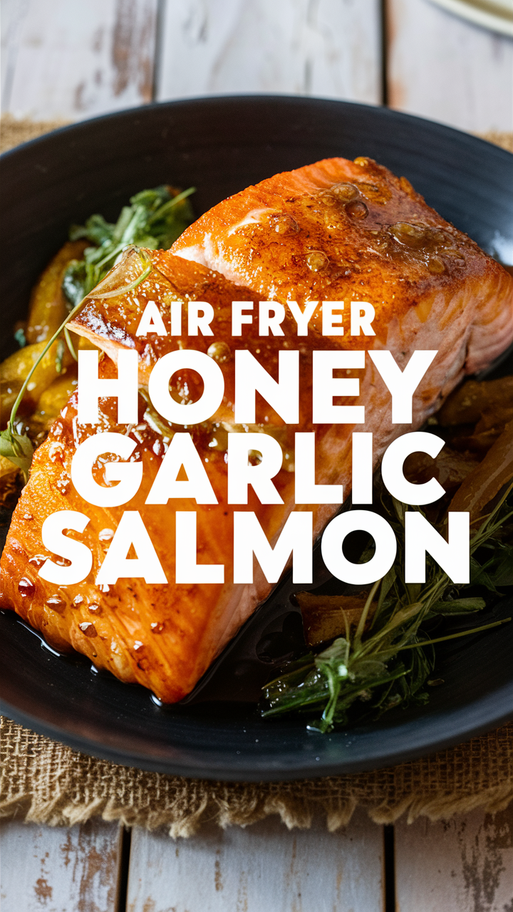 Air Fryer Salmon Recipe, Honey Garlic Salmon, Cooking Salmon in Air Fryer, Air Fryer Fish Recipe, Easy Air Fryer Salmon