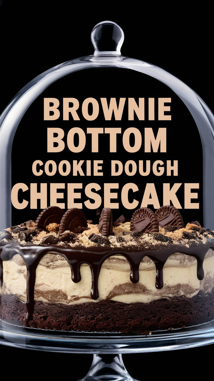 Brownie cheesecake recipe, Cookie dough cheesecake, Chocolate chip cookie dough cheesecake, Fudge brownie cheesecake, Cheesecake with cookie crust