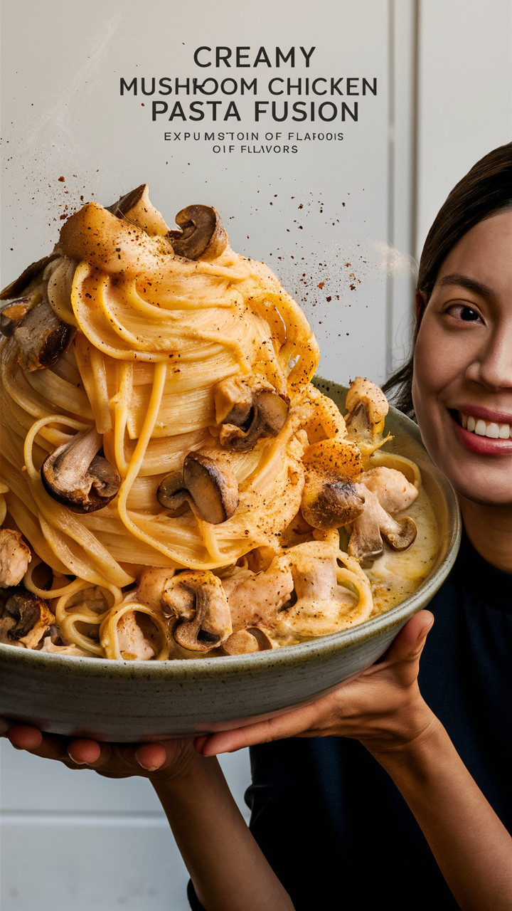 Creamy mushroom pasta, Chicken mushroom pasta, Creamy chicken pasta, Mushroom pasta recipe, Chicken pasta recipe