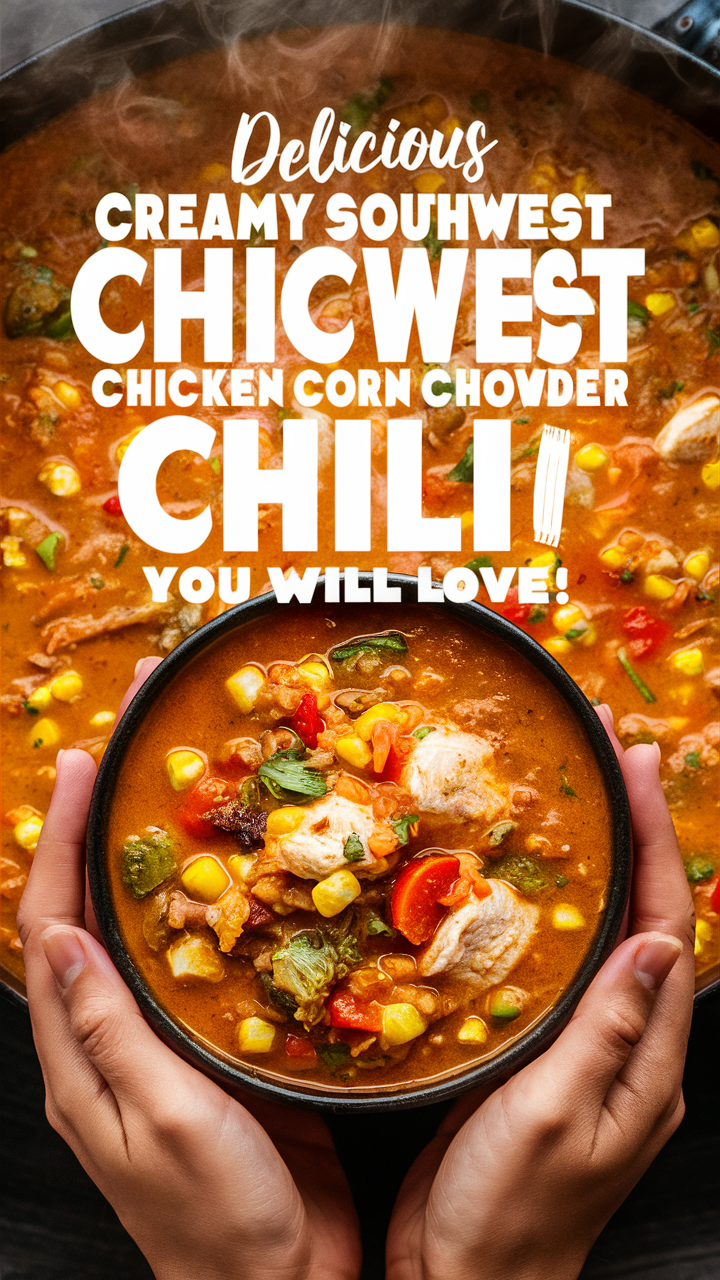 Southwest Chicken Chowder, Creamy Chicken Chili, Corn Chowder Soup, Southwest Corn Chowder, Creamy Chicken Corn Soup