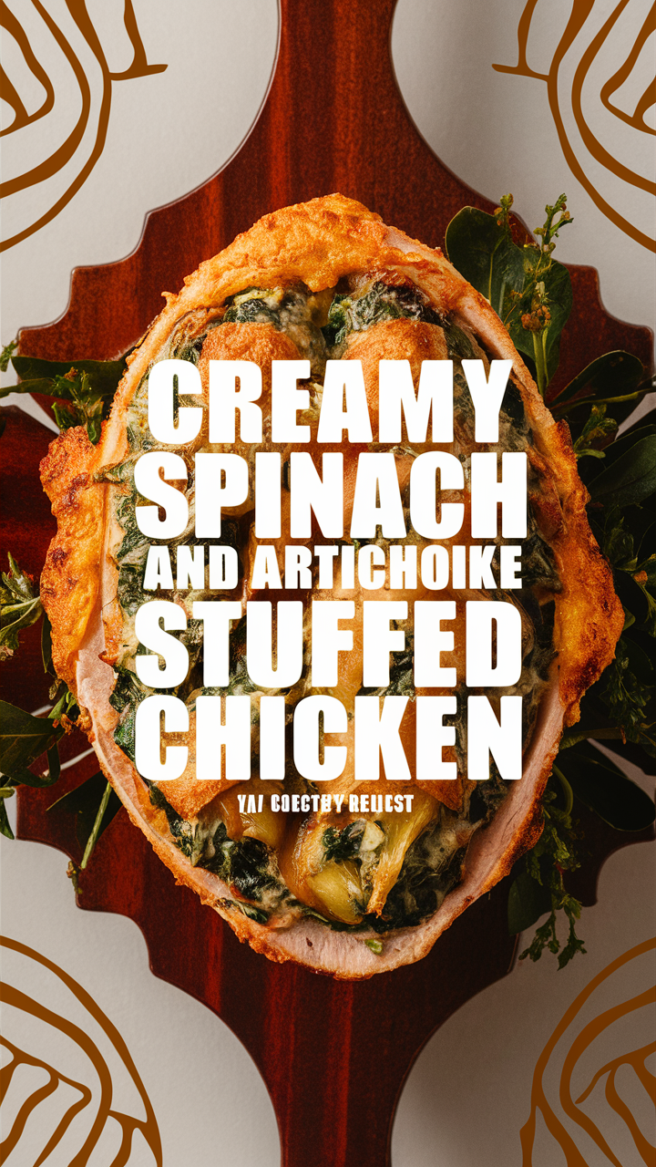 Spinach artichoke stuffed chicken, Spinach and artichoke chicken recipe, Best stuffed chicken recipe, Creamy stuffed chicken, Gourmet stuffed chicken