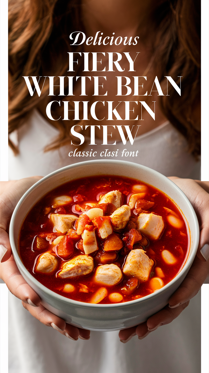 White bean stew, Chicken stew recipe, Bean and chicken stew, Fiery chicken stew, Spicy white bean stew